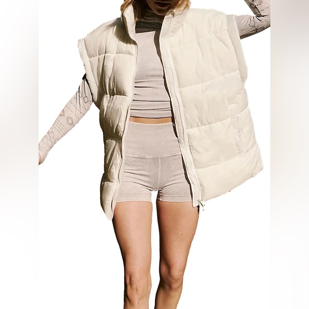 Free People In A Bubble Puffer XS Cream/Ivory